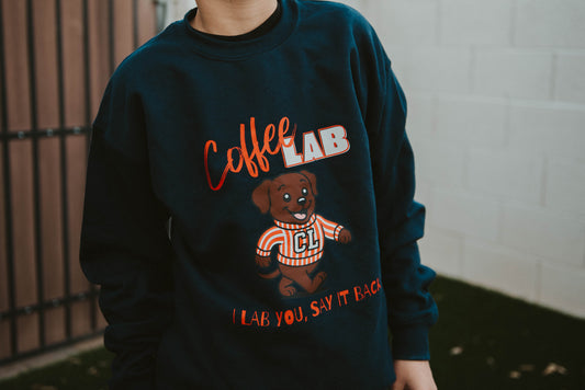 Kids I Lab You Navy Crew