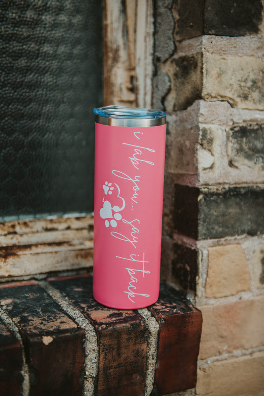20 oz Tumbler - Pink I Lab You