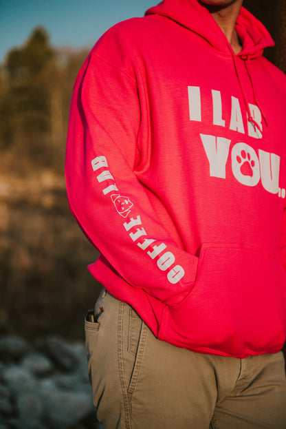 I Lab You Say It Back Hoodie - Pink