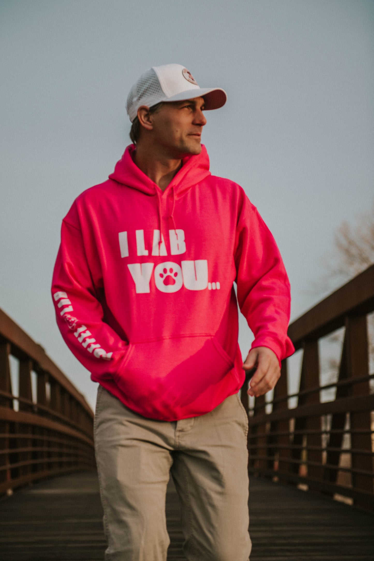 I Lab You Say It Back Hoodie - Pink