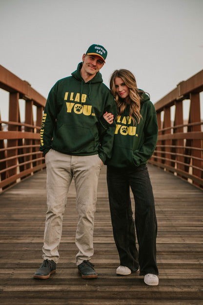 I Lab You Say It Back Hoodie - Green(Bay)