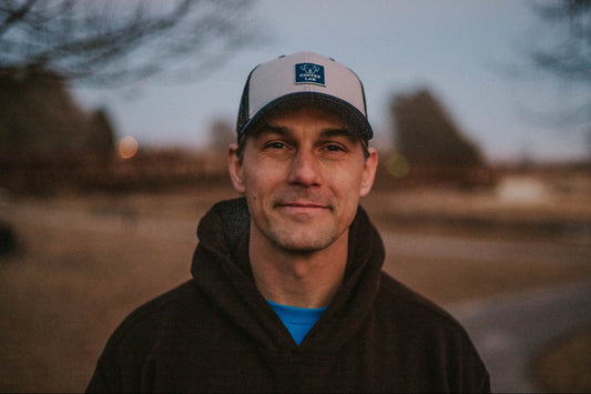 Gray & Navy Coffee Lab Logo